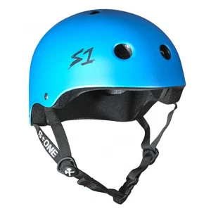 Casco de monopatín cian mate certificado S1 Mini Lifer - Imagen 1 de 4