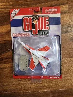 2001 Hasbro GI JOE F-18C Hornet Airplane Die-Cast dog tag included Series 1 - Image 1 of 3