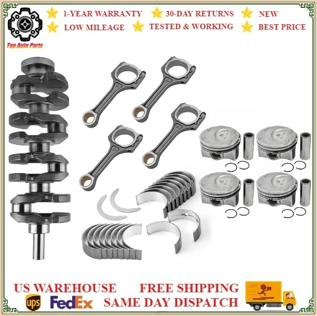 Crankshaft kit +Piston For Hyundai Genesis Coupe Sonata Kia Optima Sportage 2.0L Foto 1 de 4