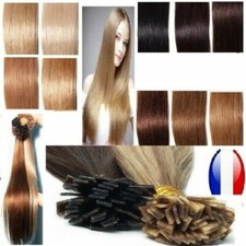 50 100 150 200 EXTENSIONS POSE A CHAUD CHEVEUX 100% NATURELS QUALITE REMY 49 CM