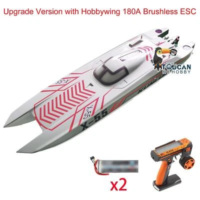 DTRC X55 RC High-speed Racing Boats 130km/h Waterproof Remote Control Boat - Image 1 of 4