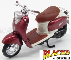 Yamaha Vino YJ50R 2002 escala 1:18 ciclomotor diecast rojo y blanco Edculola modelo - Imagen 1 de 2
