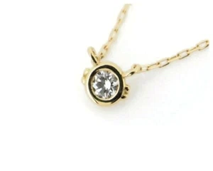 AHKAH Ampchi Necklace Natural Diamond 0.05ct 18K Yellow Gold - Picture 1 of 8