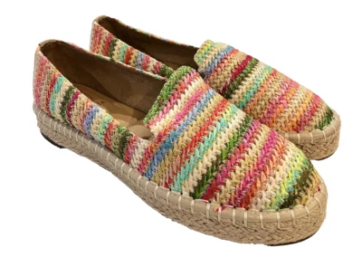 Joie Cara NUEVAS alpargatas de rafia multicolor talla 9 Rainbow Fats sin cordones para mujer Foto 1 de 4