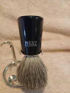 Barbershop Old Fashioned Style Shaving Brush With Stand Chicago Drugstore New - Picture 1 of 8