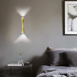 Elegant LED Wall Light Up&Down Sconce Lamp Lighting Bedroom Hallway Light Decor - Picture 1 of 12