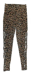 Derek Heart Juniors Animal Print Brown and Black Leggings Size Small - Picture 1 of 4