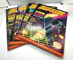 4 Nintendo Power Magazines w/Posters & Inserts #'s 23 24 25 26 Free Shipping - Picture 1 of 22