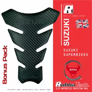 RubbaTech Suzuki tank pad for Suzuki sports motorbike (Mk II pad) - bonus bundle - Picture 1 of 5