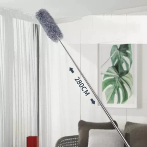 280cm Adjustable Telescopic Duster cleaning Bending Brush Dust Removal Household - Picture 1 of 6