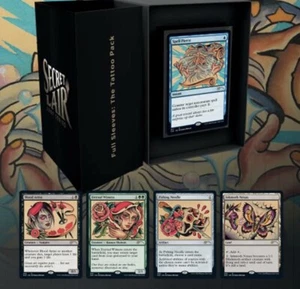 Full Sleeves The Tattoo Pack Secret Lair Wizards of the Coast MTG NEW!! SEALED!! - Picture 1 of 2