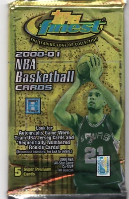 2000/01 Topps Finest Basketball Pack Kobe Gold Refractor and Refractor Autos Foto 1 de 2