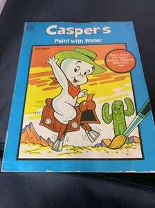 Vintage 1980 Casper’s Paint with Water Out West activity book AB - Imagen 1 de 14