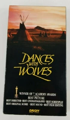 Dances With Wolves VHS Starring Kevin Costner 1993 Orion Movie - Image 1 of 4