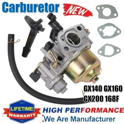 Carburetor for HONDA GX160 GX200 5.5HP 6.5HP 16100-ZH8-W61 W/ Choke Lever Carb - Image 1 of 4