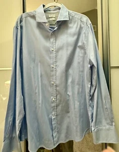 Mens Brunello Cucinello Cotton Long Sleeve Shirt - Picture 1 of 12