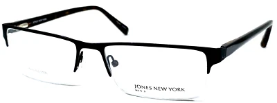 Marco de anteojos para hombre Jones New York J334 nos negro mate medio borde 55-17-145 Foto 1 de 4
