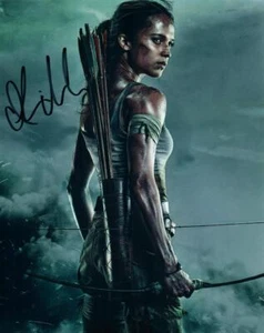 Alicia Vikander signiert 8x10 Foto Bild signiert gut aussehend plus Coa - Bild 1 von 1