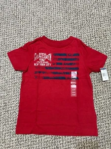 Polo Ralph Lauren Boys Flag Cotton Jersey Tee New York Red 4T New With Tag - Picture 1 of 5