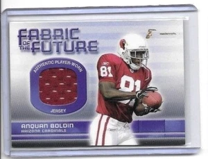 CAMISETA DE ANQUAN BOLDIN 2003 BOWMAN TELA DEL FUTURO JUEGO ~ NOVATO - Imagen 1 de 1