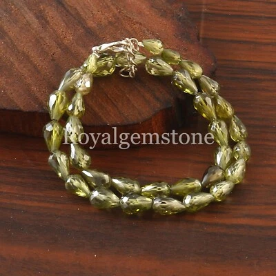 AAA Peridot Faceted Teardrop Beads, peridot faceted beads, Natural peridot Drops - Image 1 of 4