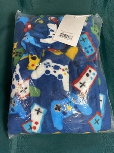 Boy's Fuzzies Plush Super Soft Cozy Pajama Lounge Pants Gamer Design Size 10/12 - Picture 1 of 16