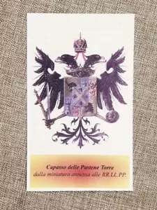 Capasso delle Pastene Torre e Chiarella Famiglia nobile Stemma Nobiltà Araldica - Imagen 1 de 1