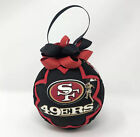 San Francisco 49ers tissu fait main ornement de Noël 4" boule
