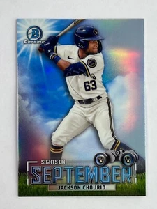 2023 Bowman Chrome Jackson Chourio Sights of September Insert #SOS-11 - Imagen 1 de 2