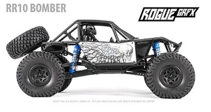Axial RR10 Bomber Body Graphic Wrap Skin- Outlaw White - Picture 1 of 2