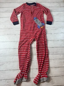 Carter's Toddler Boy's Red Striped Cozy Fleece Full Zip Long Sleeve PJs Size.. 6 - Picture 1 of 6