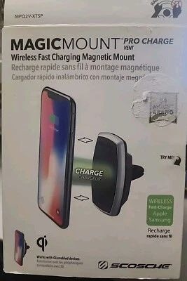 SCOSCHE MagicMount Pro Charge Vent Wireless Fast Charging Magnetic Mount - Image 1 of 4