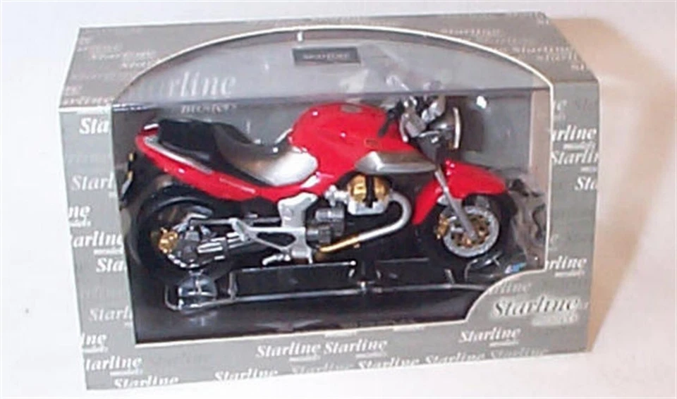 Moto Guzzi Breva 1100 Red Motorbike Bike Starline 990121 1:24 Scale new in case - Image 1 of 1