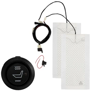 Chauffage de siège électrique en carbone avec thermostat 2 tapis chauffants spéc - Picture 1 of 7