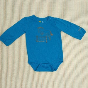 Carhartt Horse Graphic Kleinkind Body Langarm Blau 6 Monate - Bild 1 von 9