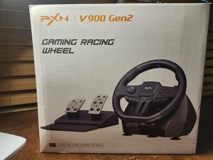 PXN V900 GEN2 900°/270° Racing Wheel PC PS3 PS4 Xbox One X/S Series X/S Switch - Picture 1 of 3