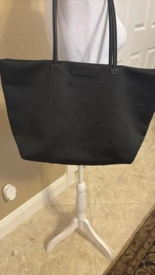 Tommy Hilfiger Sport Black Star Embossed Tote, Black, NWOT - Image 1 of 4
