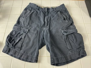 Banana Republic Heritage Cargo Shorts Men's Size 31. Navy Blue Cotton Y2K - Picture 1 of 6