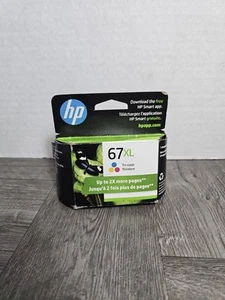 HP 67XL High Yield Tri-Color Original Ink Cartridge(3YM58AN) Exp.4/2026 - Photo 1/3