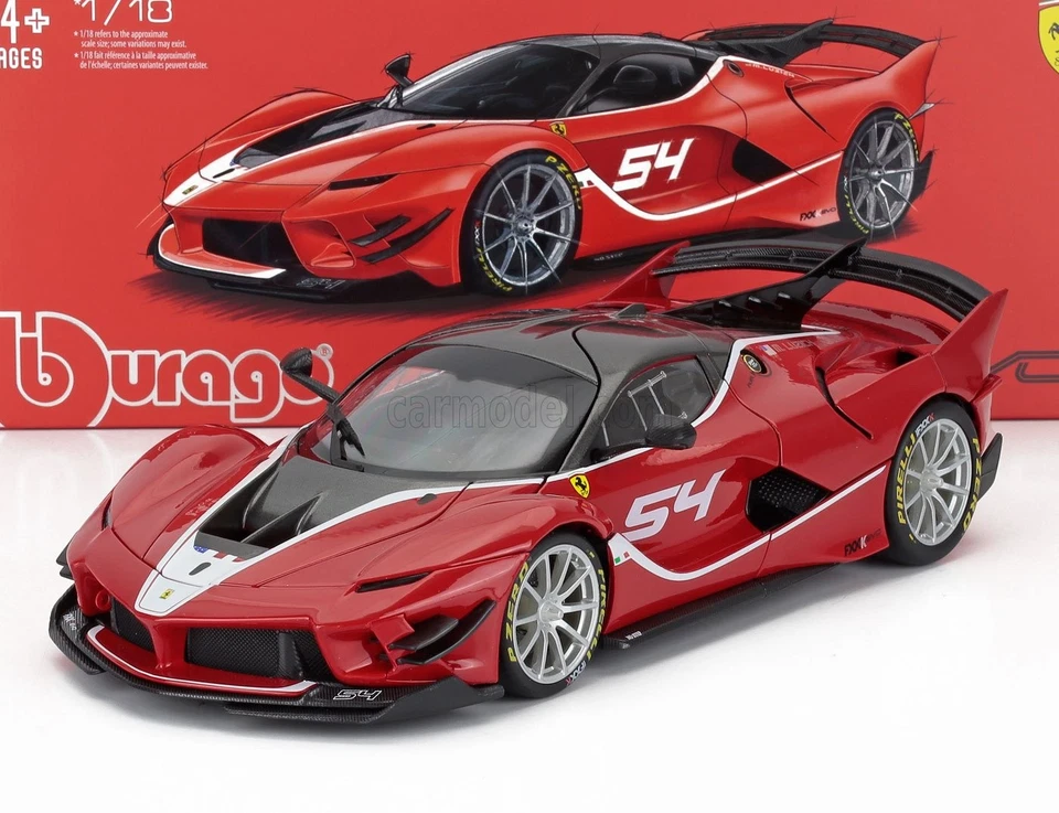 1/18 BURAGO - FERRARI - FXX-K EVO N 54 FINALI MONDIALI 2017 M.LUZICH 18-16908G - Immagine 1 di 1