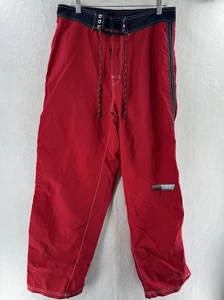 Vintage 1990s Tommy Hilfiger Bordsports Windbreaker Pants Red Men’s Large 90s - Picture 1 of 19