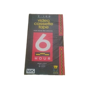 T-120 VHS Video Tape Blank 6 Hours For Home Recording Conductor Series NEW CT - Picture 1 of 2