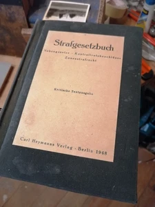 Buch Strafgesetzbuch von 1948 Zonenstrafrecht Kontrollratsbeschlüsse Nebengesetz - Bild 1 von 1