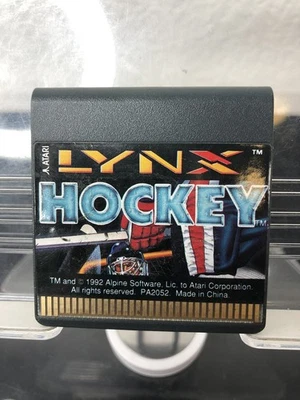 Atari Lynx Hockey 1992 Video Game Handheld Cart ONLY Sports Action Vintage - Image 1 of 4