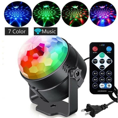 Portable Mini RGB Led Stage Laser Light DJ KTV Projector Disco Party Strobe Lamp - Image 1 of 4