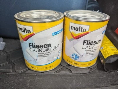 Molto Fliesen Lack Weiß, Inkl Grundierung - Bild 1 von 2