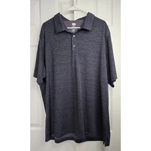 Berkley Jensen Men's Blue Heather Active Polo Shirt- Size XXXL - Picture 1 of 4