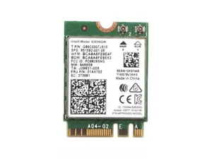 INTEL 8265NGW DUAL BAND WIRELESS-AC 8265 PCI-E M.2 WLAN BT 4.2 WIFI CARD 01AX702 - Picture 1 of 1