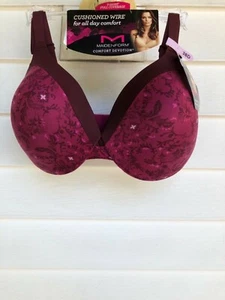 MAIDENFORM~MAROON~38 D~WIRE~T-SHIRT~38D~SOFT CUP~SEXY~WOMENS~BRAS~BRA~NEW - Picture 1 of 2