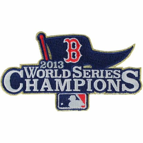 2013 Boston Red Sox Ring Ceremony Champions Gold Jersey Sleeve MLB Patch 2014 Cover